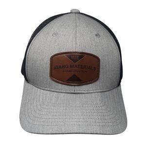 Idaho Materials & Construction Snapback Trucker Hat Gray One Size Adjustable